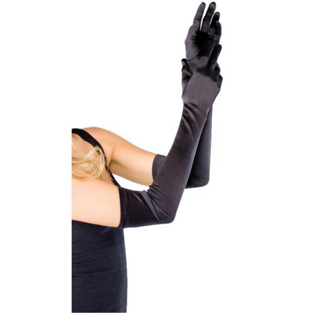 Leg Avenue Women's Strech Velvet Opera Length Gloves- OS